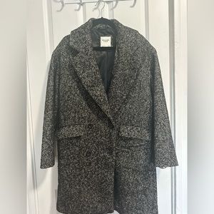 Abercrombie Double Breasted Herringbone Coat